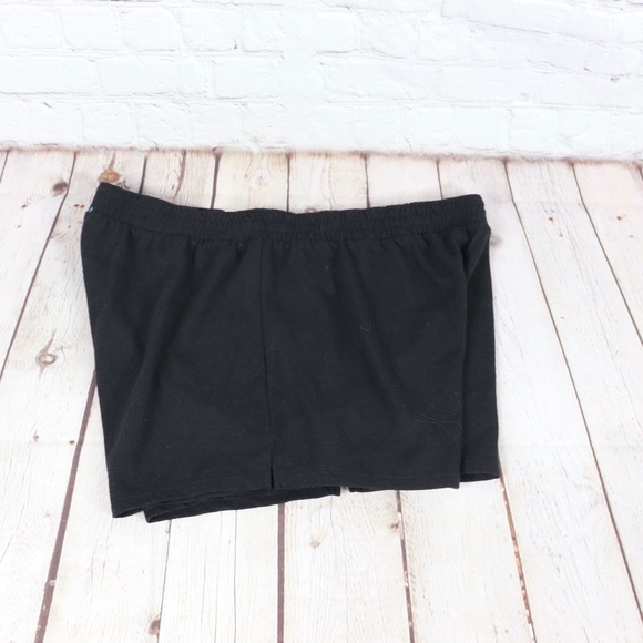 VS PINK Logo Collegiate Shorts Black - Picture 3 of 6